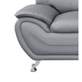 thumbnail image 5 of Uspridefurniture Sanuel 79.2" Faux Leather Pillow Top Arm Sofa,Gray, 5 of 5