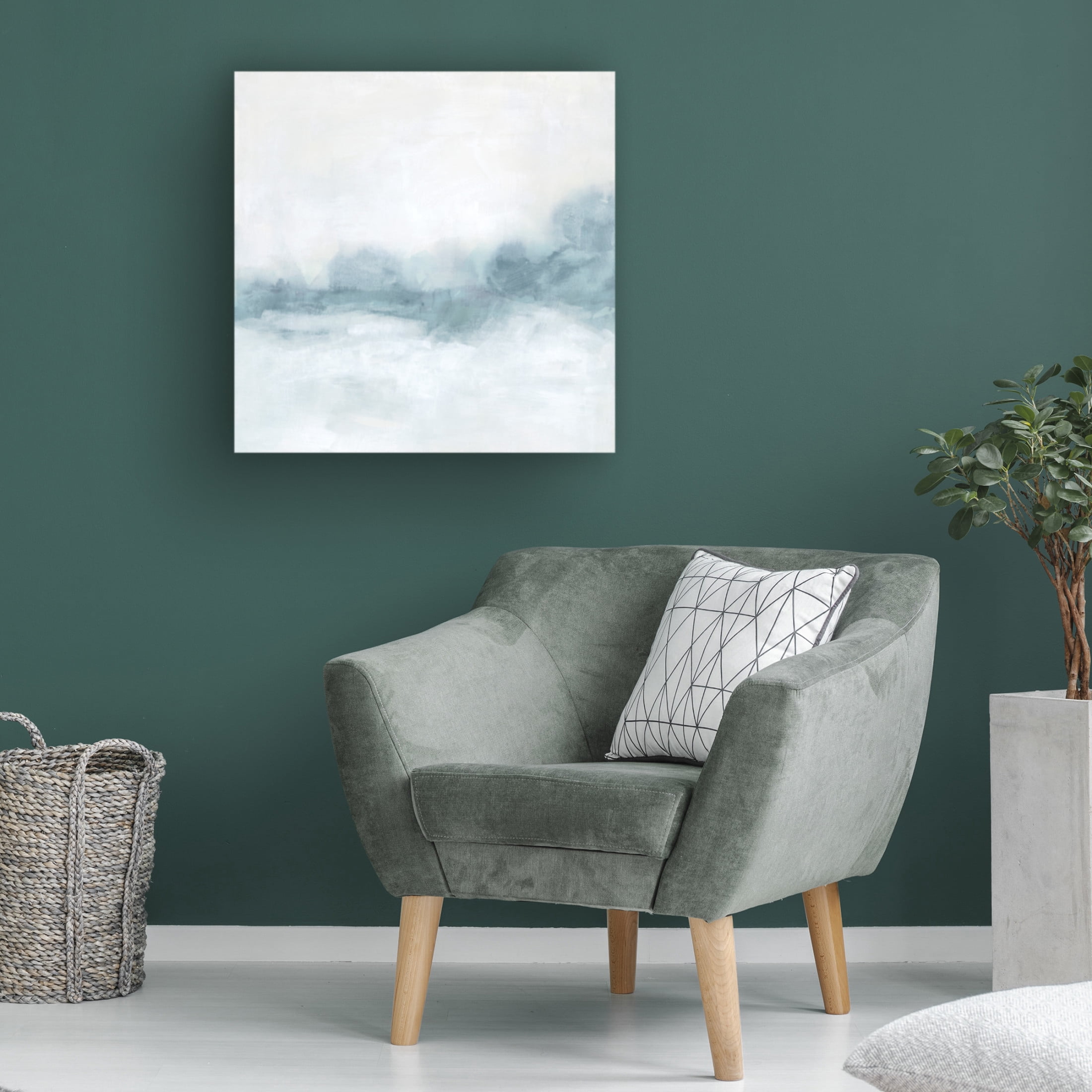 Trademark Fine Art June Erica Vess  Moody Blue Mist II Canvas Wall Art