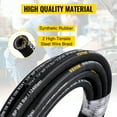 thumbnail image 3 of VEVOR Hydraulic Hose 1/4 inch x 50 ft, Coiled Hydraulic Hose 5800 PSI, Rubber Hydraulic Hose with 2 High-Tensile Steel Wire Braid, Bulk Hydraulic Hose -20℃ to 140 ℃, Hydraulic Oil Flexible Hose, 3 of 9