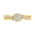 thumbnail image 3 of 1/4 Carat Round Diamond Engagement Ring in 10K Yellow Gold - IGI Certified (Ring Size 6.75), 3 of 6