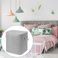 thumbnail image 3 of Fabric Quilt Bag Zipper Reinforced Handles Basket Closet Large-Capacity Packing Storage Foldable Wardrobe Organizer Home More High/Gray, 3 of 6