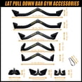 thumbnail image 5 of LAT Pull Down Bar for Cable Machine, LAT Pulldown Attachments T Bar V Bar Cable Attachment, Back Tricep Bar Strength Training Handle, 5 of 7