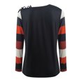 thumbnail image 5 of Camisas de Acción de Gracias Para Mujer, Manga Larga, Hombros Descubiertos, Correa de Hombro, Bloque de Color, Blusa Con Estampado de Calabaza, Túnica, Tops Odeerbi ODB204880, 5 of 5
