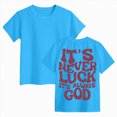 thumbnail image 3 of kpoplk Girls Short Sleeve T Shirts Casual Crewneck Fashion Tees Kids Summer Tops 5-14 Years(Sky Blue,7-8 Y), 3 of 6