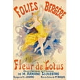 thumbnail image 2 of Cheret, Jules 23x32 Gold Ornate Wood Framed with Double Matting Museum Art Print Titled - Folies Bergère, Fleur de Lotus, 2 of 4