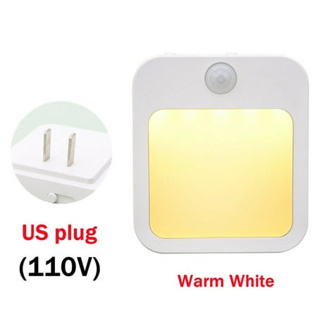 

TxxCvv Motion Sensor LED Night Lights EU Plug Dimmable Cabinet Light For Baby Bedside Bedroom Corridor Night Lamp Home lighting