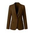 thumbnail image 4 of Drovellove Women's Casual Blazer with Lapel Collar Long Sleeve Pocketed Suit Jacket for Work Office Professional Style, 4 of 6
