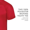 thumbnail image 3 of Augusta sportswear Boy's Attain Wicking Two Button Baseball Jersey, 3 of 6