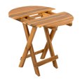 thumbnail image 4 of NO INSTALLATION REQUIRED, FOLDABLE AND ADJUSTABLE OUTDOOR ACACIA WOOD SIDE TABLE (TEAK FINISH), 4 of 6