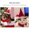thumbnail image 5 of Conjunto De Gorro Y Bufanda De Navidad Para Mascotas Disfraz De Navidad Para Mascotas Accesorios Para Mascotas Vogacara HA029820-00, 5 of 5