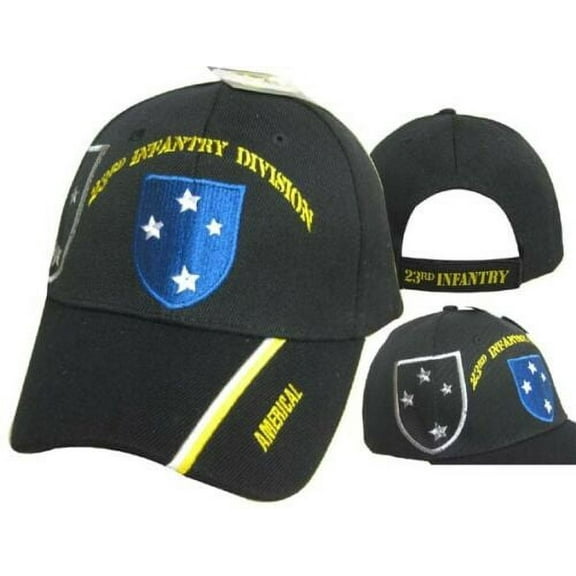 23rd Infantry Division US Army Black Hat Ball Cap
