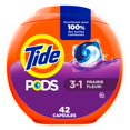 thumbnail image 2 of Tide PODs Laundry Detergent, Spring Meadow Scent, 3-in-1 Stain Remover, Odor Fighter, Color Protector, Concentrated Laundry Soap Pacs, 42 Count, 2 of 24