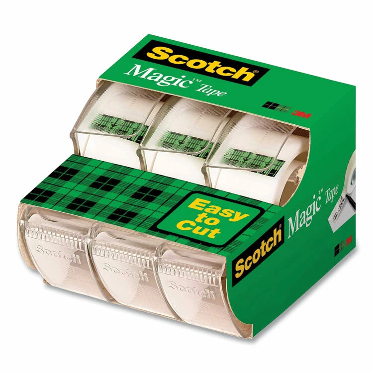 *6-Pieces* 3M Scotch Magic Invisible Matte-Finish Tape 3/4" X 300" Rolls 3105
