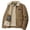 Gold, variant on Kukoosong Men's Lightweight Jackets Padded Corduroy Zipper Jacket Long Sleeve Hoodless Casual Jacket