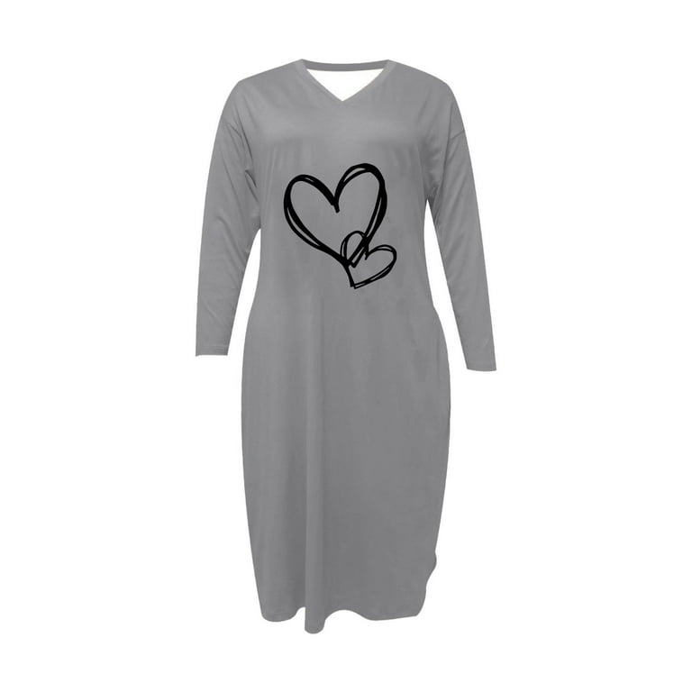 chinese dress ladies T-Shirt Maxi Dress Grey / Large main image 0