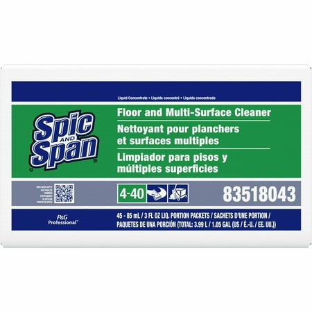 Spic and Span Liquid Floor Cleaner 3oz Packet 45/Carton 02011