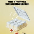 thumbnail image 5 of Secfreeship Food Grade Frozen Chunk Tray, Cookie Shaped Silicone Mold, One Press Easy Release Freezer Tray, Stackable Reusable Refrigerator Container for Ice Candy Jelly Daily Kitchen Use, 5 of 6