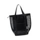 thumbnail image 1 of Bolso de playa de malla con bolsillos, separación para ropa seca y mojada, bolso de hombro grande para la playa. Negro, 1 of 9