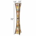 thumbnail image 3 of Eangee Home Design Hourglass Giant Floor Lamp, Shade Made Of Jackfruit Leaves, 13x13x72 Inches, 3 of 7