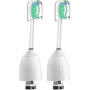 E-Series Brush Heads, Compatible with Philips Sonicare Essence, Xtreme, Elite and Advance Tootbhrush - Pack of 2