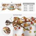 thumbnail image 6 of Thanksgiving Tie Up Valance Curtains for Windows, Kitchen Curtains Window Treatments, Farmhouse Fall Truck Maple Leaf Pumpkin Short Window Shades Valances for Bedroom Bathroom Cafe 42"x18", 6 of 8