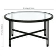 thumbnail image 5 of Evelyn&Zoe,ez 32" Wide Round Coffee Table, Blackened Bronze, 5 of 5