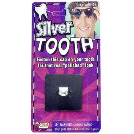 New Childs or Adult Pirate Costume Accessory Silver Tooth