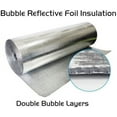 thumbnail image 2 of PinesC 2" x 25' Reflective Double Bubble Duct Spacer HVAC Pipe Wrap Spacers Insulation, 2 of 5