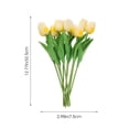 thumbnail image 3 of KAKOWELY 10 tulipanes artificiales de tacto real, ramo de tulipanes de poliuretano falso., 3 of 5