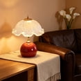 thumbnail image 6 of ICQOVD Indoor Handcrafted Eggshell Table Lamp Vintage Style Warm Light Bedside Lamp for Bedroom Living Room office Decoration, 6 of 6