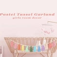 thumbnail image 3 of LEEYNEER 1Pc Colorful Rainbow Tassel Garland  Colorful Tassel Banner Decor Wall Hanging Home Decor Bohemian Tassel Garland Classroom Each 12 Colorful Tassel Garland Banner Decoration Wall, 3 of 7