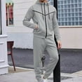 thumbnail image 2 of BXINGOHAI 2 Pieces Sweatsuits For Men Full Zip Up Tracksuits Drawstring Long Sleeve Hoodies Pullover Sweatshirts Elastic Waist Sweatpants 2024 Casual Daily Sets With Pocket Today Gray,XL, 2 of 5