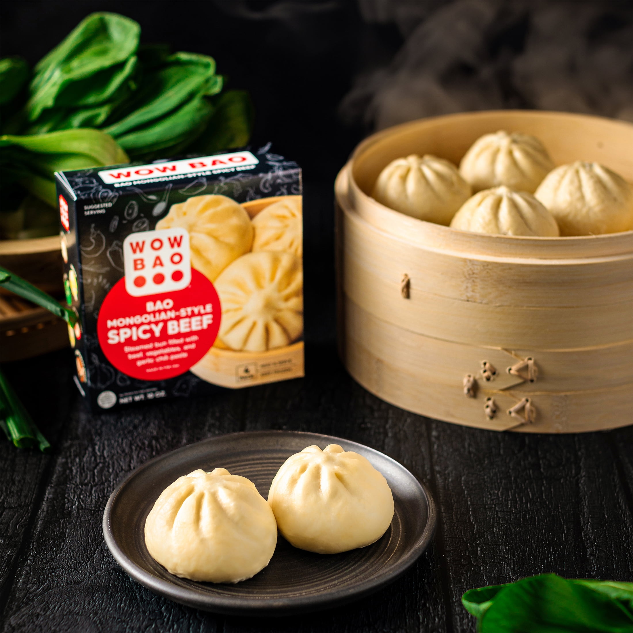 Wow Bao Mongolian-Style Beef Bao, 4 Pack, Frozen