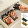 thumbnail image 1 of Organizador de Maquillaje Transparente, Bandeja de Plástico Transparente para Cosméticos, Ahorra Espacio, Múltiples Compartimentos, Versátil, Ideal para Escritorio o Cajón., 1 of 6