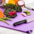 thumbnail image 3 of Sure Grip Purple Plastic Cutting Board - Allergen Safe, Non-Slip, Measurement Markers, Carrying Handle - 18" x 24" - 1 count box, 3 of 3