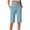 Sky Blue, variant on Olyvenn Women's Crossover Waist Knee Length Shorts Pocket Athletic Workout Shorts Sky Blue L