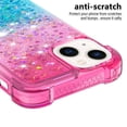 thumbnail image 3 of Funda para iPhone 13 Transparente con Brillos Carcasa Protectora Antigolpes con Glitter Brillante, 3 of 5