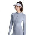 thumbnail image 2 of Abrigo deportivo de primavera y otoño para mujer, ropa ajustada de manga larga para correr, fitness, yoga, chaqueta superior, 2 of 4