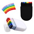 thumbnail image 1 of 6-Color Rainbow Face Paint Stick, Washable Pride Face Body Paint Makeup Marker for Gay Pride Parades, Festivals, Cosplay & Parties (2 PCS), 1 of 6