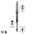 thumbnail image 3 of uniball Vision Elite BLX Rollerball Pens, Micro Point (0.5mm), Blue-Black Ink, 12 Count, 3 of 6