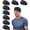 8Pack Black, variant on 8 Pack Men's Sports Headband,Moisture Wicking Workout Headband, Workout Stretchy Unisex Hairband