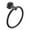 Black, variant on Hassch Bath Towel Ring Aluminum 6.3" Round Towel Holder for Bathroom Kitchen, Gray