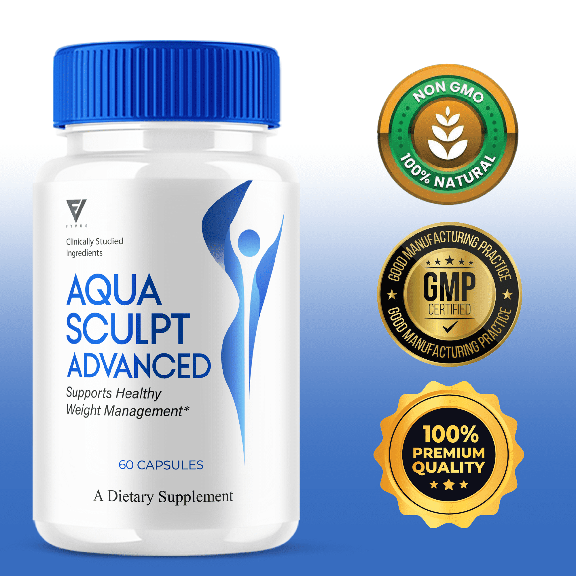 (2 Pack) Aqua Sculpt Advanced Pills, AquaSculpt Weight Management (120 Capsules)