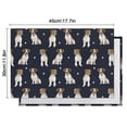 thumbnail image 5 of Jack Russell Terrier Summer Placemats Table Placemats Set Of 6-Linen Kitchen Washable Placemats Table Mats 11.8"x17.7"Non-Slip Heat Resistant, 5 of 5