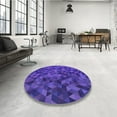 thumbnail image 4 of Ahgly Tapis Rectangulaire Lavable en Machine Intérieur Transitionnel Aztech Violet, 7 Pieds x 9 Pieds, 4 of 7