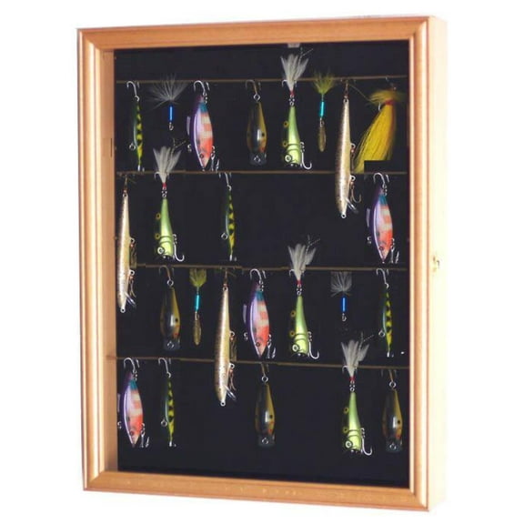 Fishing Lure Display Case Cabinet