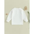 thumbnail image 4 of Infant Baby Boys Girls Outfits Crewneck Sweatshirt Mama's Coffee Date Letter Pullover Sweater Fall Winter Clothes, 4 of 8