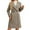 Khaki, variant on Women's Long Wool Blend Trench Coat,Classic Notch Lapel Double Breasted Overcoat,Slim Fit Mid-Length Fall Winter Coat for Women,Elegant Formal Outerwear with Pockets,Warm Dressy Longline Coat Black L
