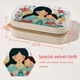 thumbnail image 5 of Mother's Day Velvet Portable Storage Box with Removable Compartment – Gift-Ready, Earring Holder Jewelry Box and Jewelry Organizer, 5 of 7