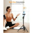 thumbnail image 3 of Trípode de teléfono de 62 pulgadas, trípode para  y palo selfie con  remoto, soporte extensible para teléfono celular y soporte definitivo para teléfono, soporte de teléfono más, 3 of 6